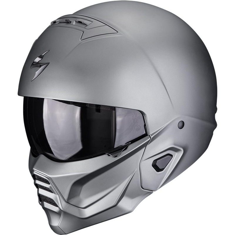 Modulær motorcykelhjelm Scorpion EXO-COMBAT II Solid mat titanium grå