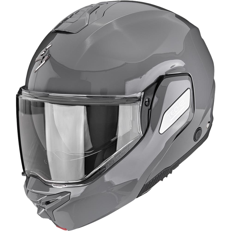 Scorpion EXO-TECH II Solid flip-up motorcykelhjelm, cementgrå