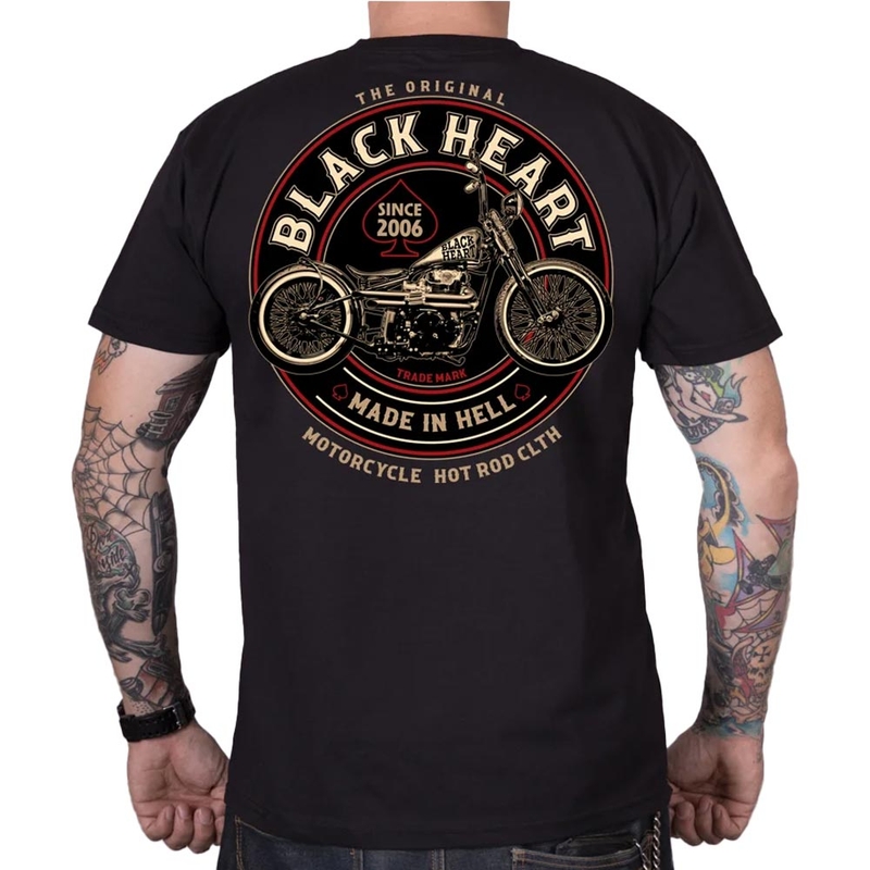 Sort Hjertefælder T-shirt sort