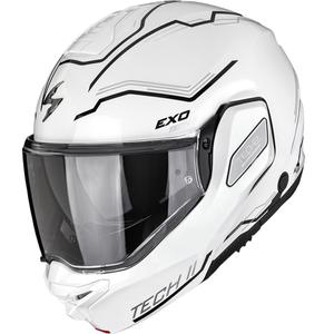 Scorpion EXO-TECH II Dash flip-up motorcykelhjelm hvid-sølv-sort