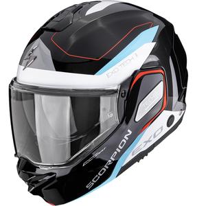 Scorpion EXO-TECH II Passager flip-up motorcykelhjelm sort-hvid-blå