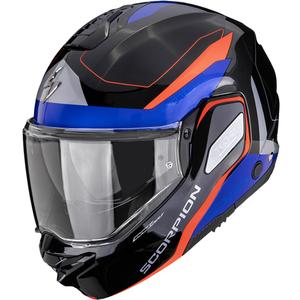 Scorpion EXO-TECH II Passager flip-up motorcykelhjelm sort-rød-blå