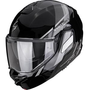 Scorpion EXO-TECH II Markus flip-up motorcykelhjelm sort-sølv