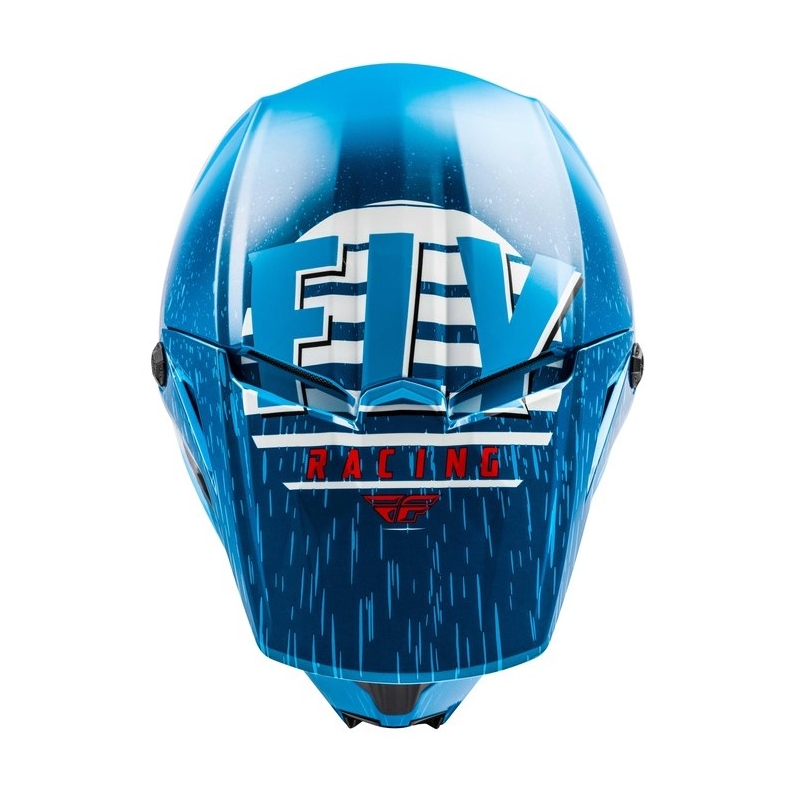 Motokrosová přilba FLY Racing Kinetic K120 modro-bílo-červená výprodej