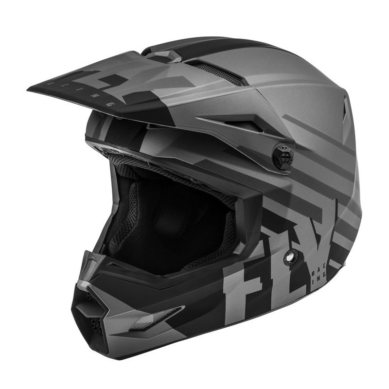 Motokrosová přilba FLY Racing Kinetic Thrive šedo-černá