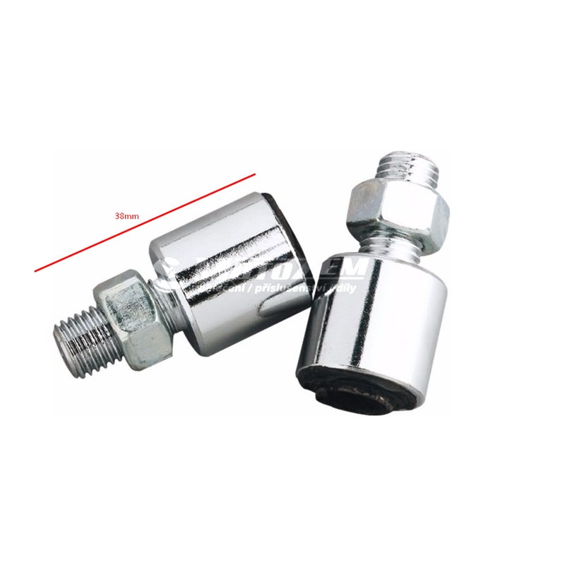Anti-vibrationsadaptere til Honda, Kawasaki, Suzuki spejle 2 stk.
