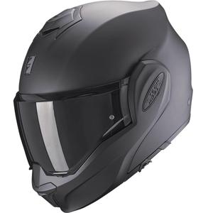 Scorpion EXO-TECH Lite Solid flip-up motorcykelhjelm, matsort