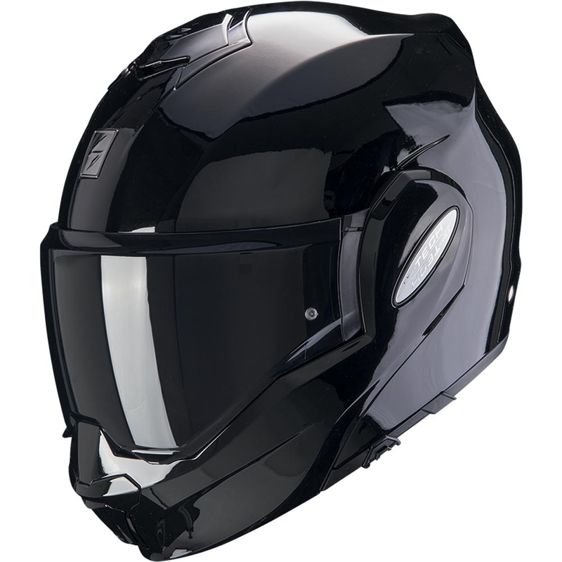 Scorpion EXO-TECH Lite Solid flip-up motorcykelhjelm, sort