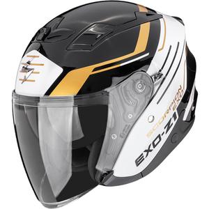 Åben motorcykelhjelm Scorpion EXO-Z1 Prymus sort-hvid-guld