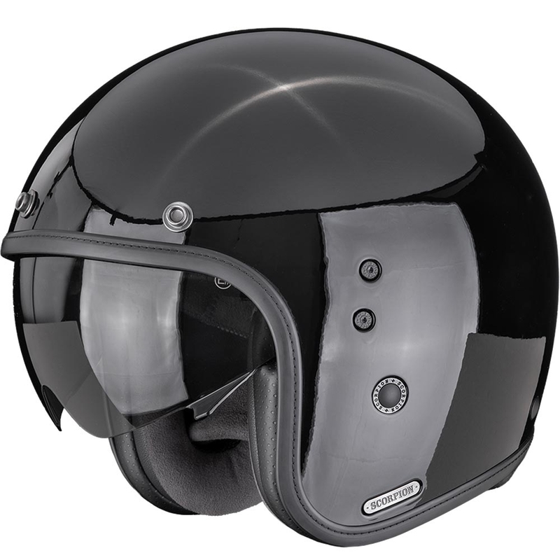 Scorpion Belfast II Solid Åben Motorcykelhjelm, Sort