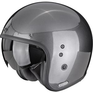 Scorpion Belfast II Solid Åben Motorcykelhjelm, Metallisk Grå