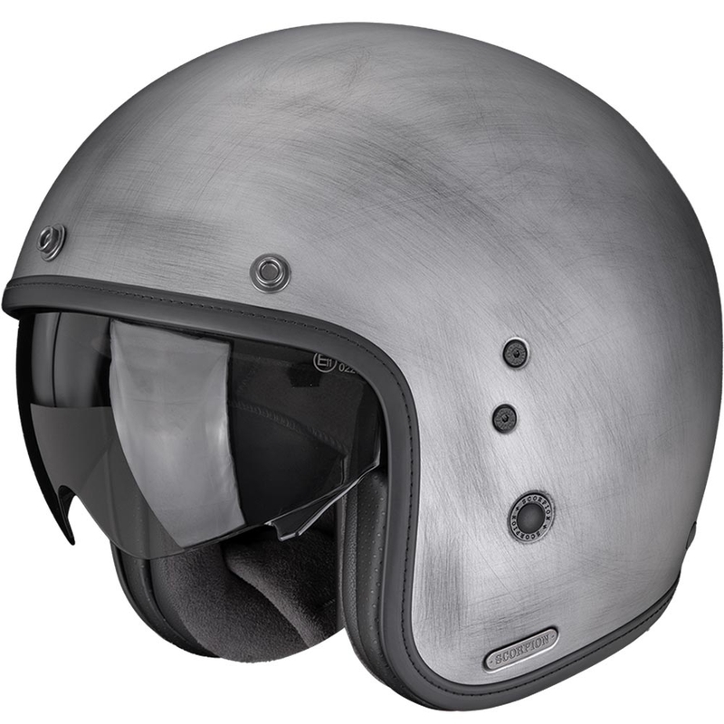 Scorpion Belfast II Scratch Open Face Motorcykelhjelm, Sølv