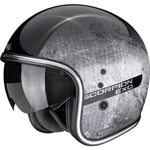 Scorpion Belfast II Quest åben motorcykelhjelm sort-sølv