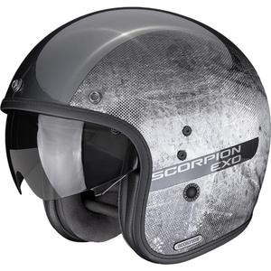 Scorpion Belfast II Quest åben motorcykelhjelm sølv-sort