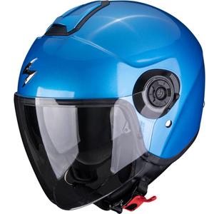 Scorpion EXO-CITY II Solid åben motorcykelhjelm, metallisk blå