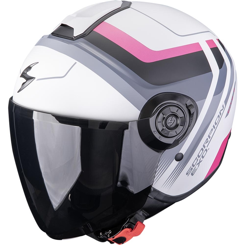 Scorpion EXO-CITY II Sport åben motorcykelhjelm, mat grå-pink