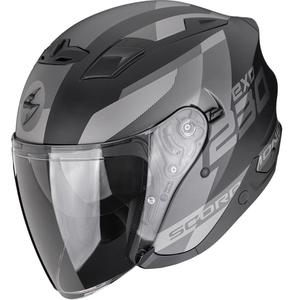 Scorpion EXO-230 Comics Åben Motorcykelhjelm, Matsort/Sølv
