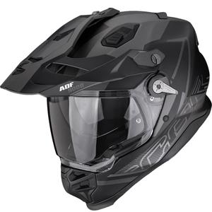 Enduro hjelm Scorpion ADF-9000 Air Summit mat sort-sølv