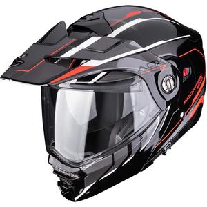 Enduro motorcykelhjelm Scorpion ADX-2 Walt sort-sølv-rød