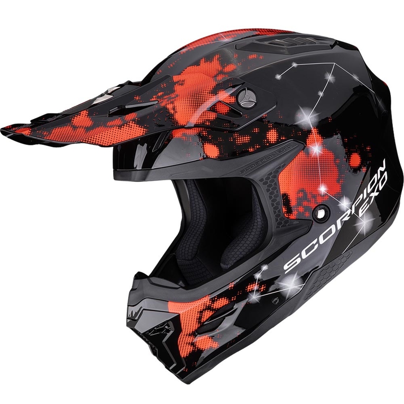 Scorpion SMX-10 Vibe motocrosshjelm sort-rød