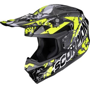 Scorpion SMX-10 Gasoline motocrosshjelm sort-gul
