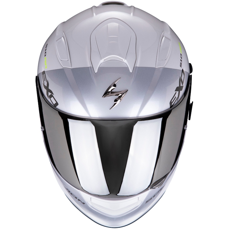 Integrální přilba Scorpion EXO-510 Air Pique bílo-stříbrná