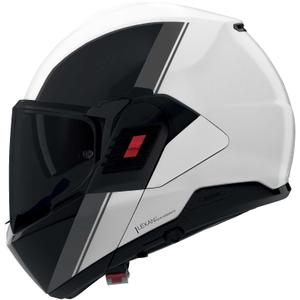 Flip-up motorcykelhjelm Nolan N120-1 Verniciatura Speciale 356 blank perlemor-sort-grå