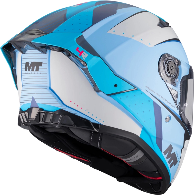 Integralhjelm MT Thunder 4 R SV Wind Tunnel C7 mat blågrå