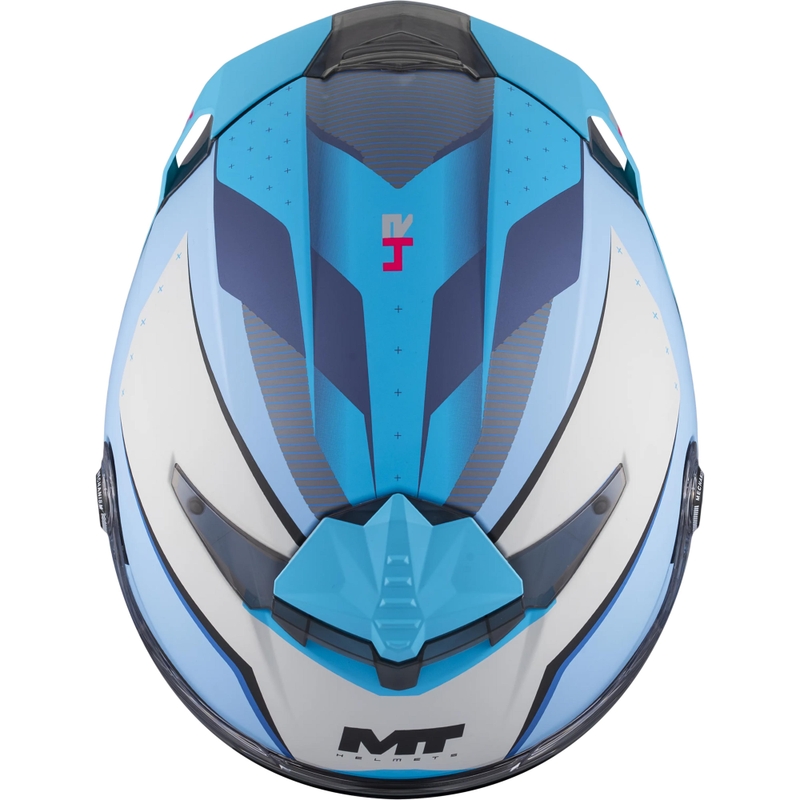 Integralhjelm MT Thunder 4 R SV Wind Tunnel C7 mat blågrå