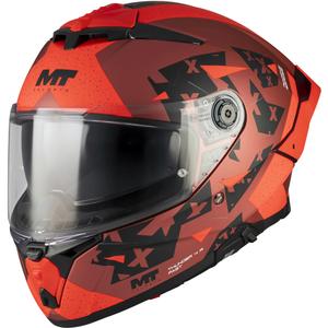 Integralhjelm MT Thunder 4 R SV Fast C5 mat sort-grå-rød