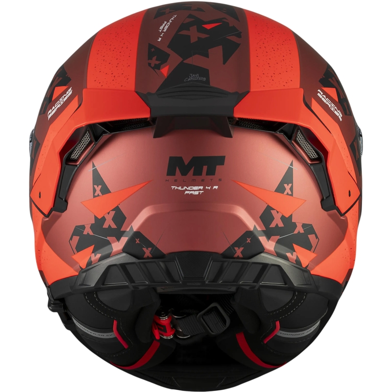 Integralhjelm MT Thunder 4 R SV Fast C5 mat sort-grå-rød