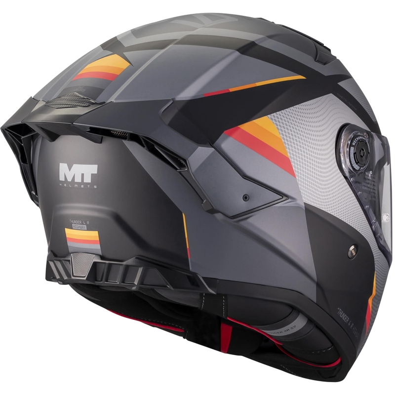 Integralhjelm MT Thunder 4 R SV Highway B5 mat grå-sort