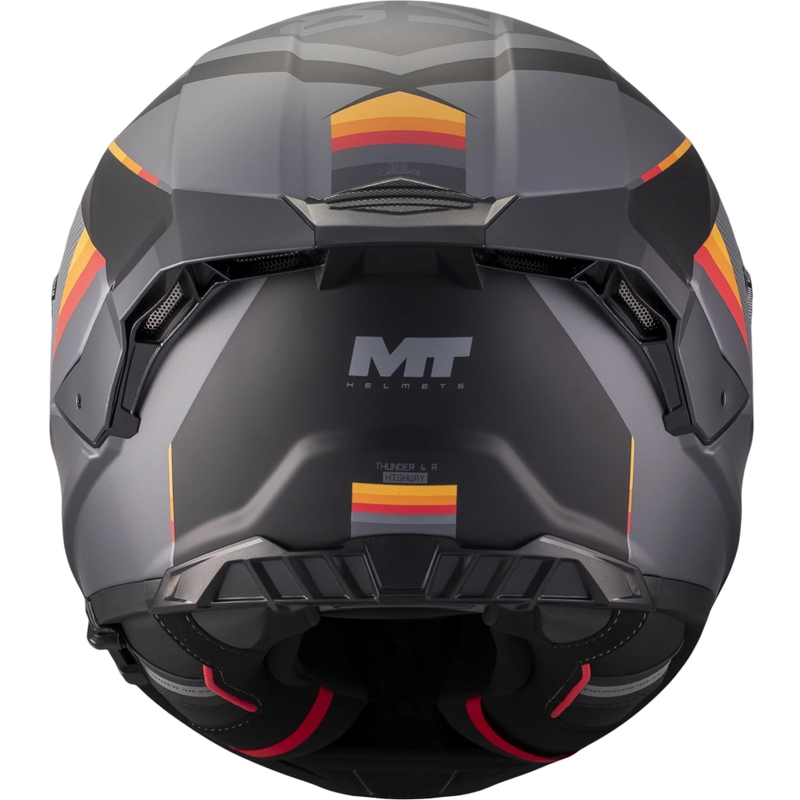 Integralhjelm MT Thunder 4 R SV Highway B5 mat grå-sort