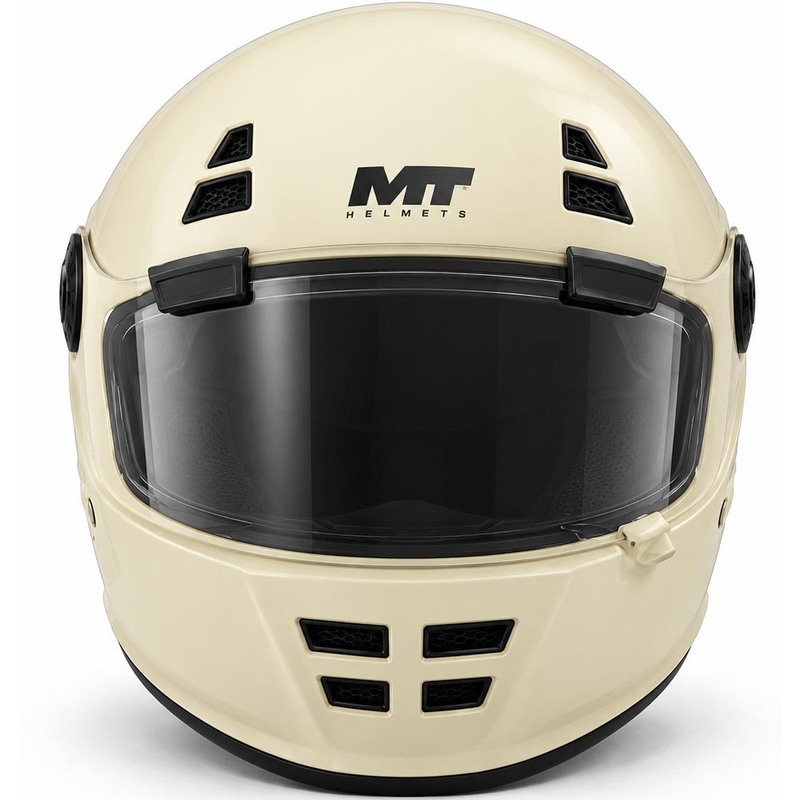 Fullface motorcykelhjelm MT Jarama SV Pure A3 creme