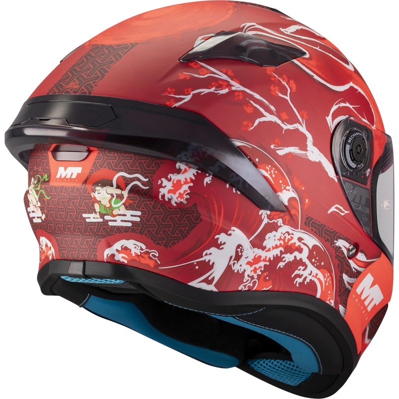 Fullface motorcykelhjelm MT Targo S Yamanaka_26_Sæson C5 mat rød