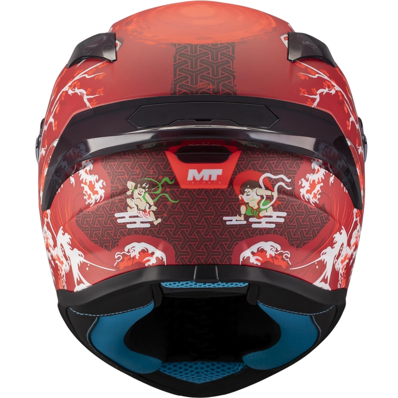 Fullface motorcykelhjelm MT Targo S Yamanaka_26_Sæson C5 mat rød