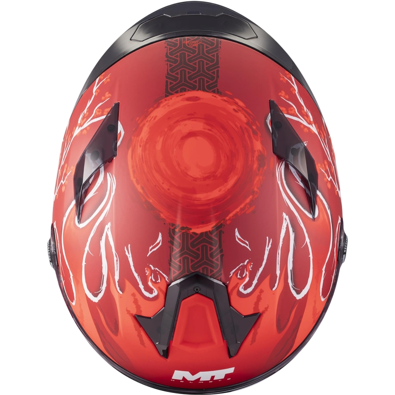 Fullface motorcykelhjelm MT Targo S Yamanaka_26_Sæson C5 mat rød