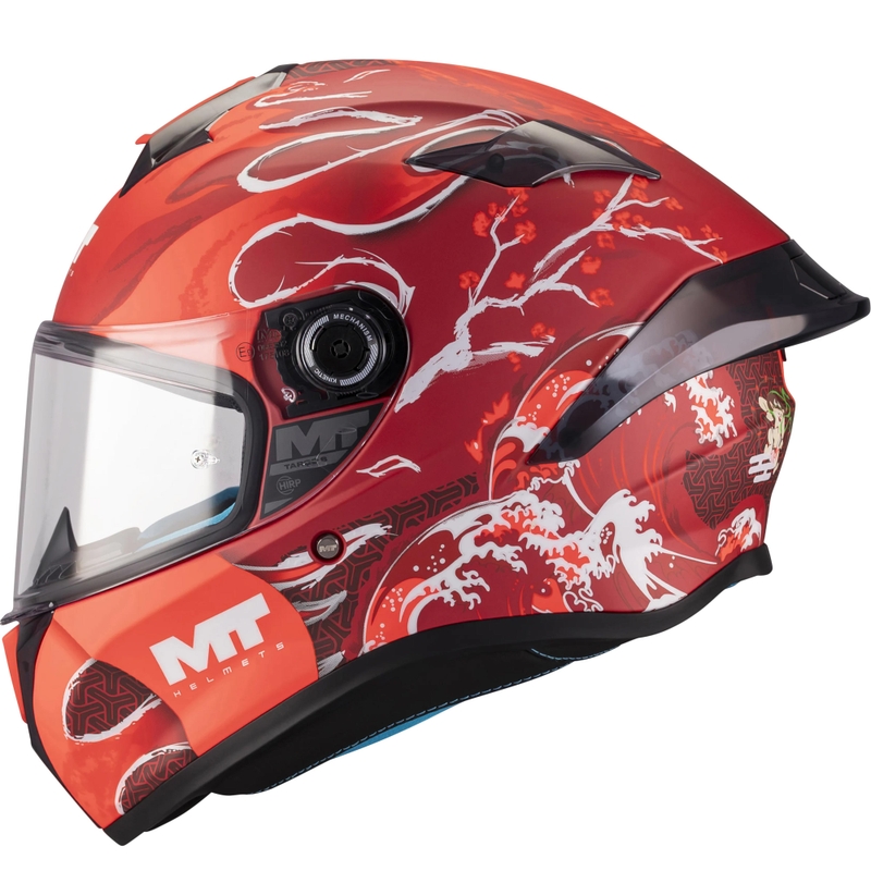 Fullface motorcykelhjelm MT Targo S Yamanaka_26_Sæson C5 mat rød