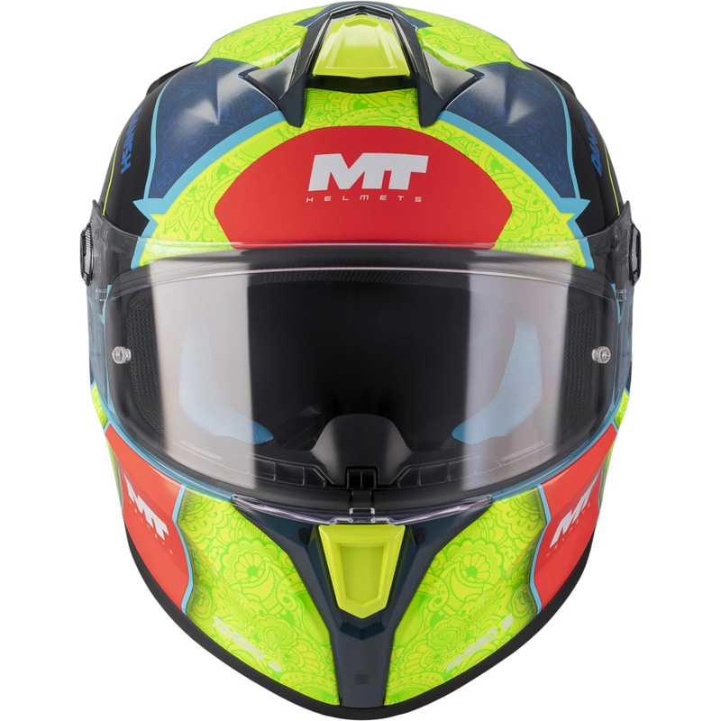 Integralhjelm MT Targo S Danish_26_Brasil C3 blå-fluo gul-rød