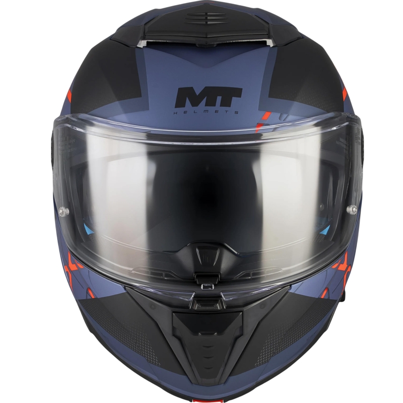 Flip-up motorcykelhjelm MT Atom 2 SV Change C17 mat sort-blå