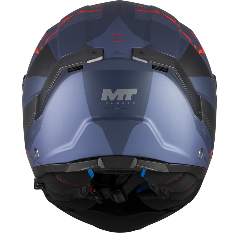 Flip-up motorcykelhjelm MT Atom 2 SV Change C17 mat sort-blå
