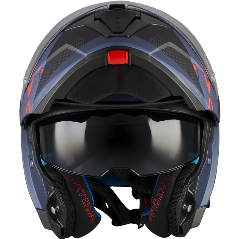 Flip-up motorcykelhjelm MT Atom 2 SV Change C17 mat sort-blå