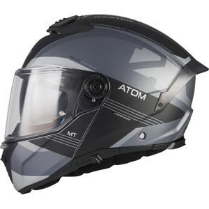 Flip-up motorcykelhjelm MT Atom 2 SV Kaster C2 mat sort-grå