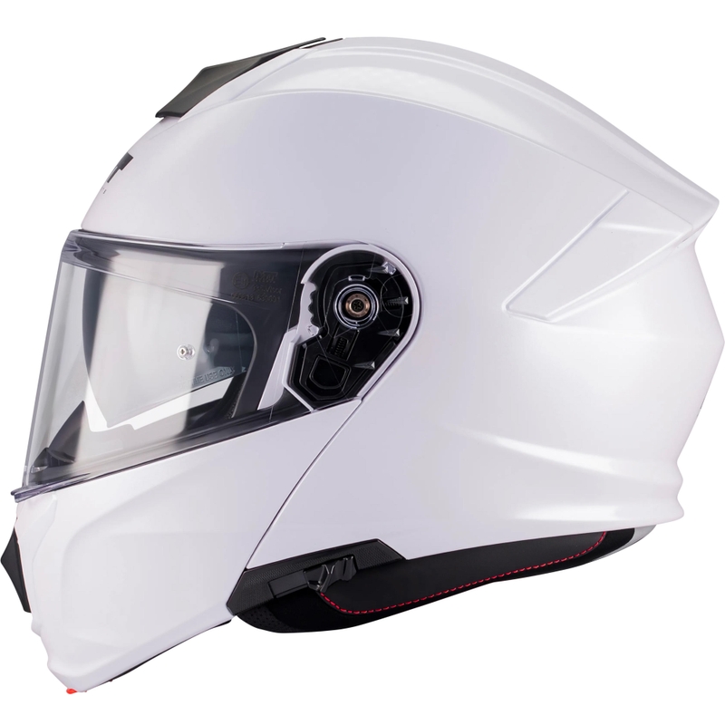 Flip-up motorcykelhjelm MT Genesis R SV A0 hvid