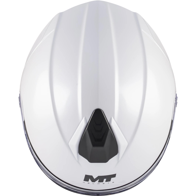 Flip-up motorcykelhjelm MT Genesis R SV A0 hvid