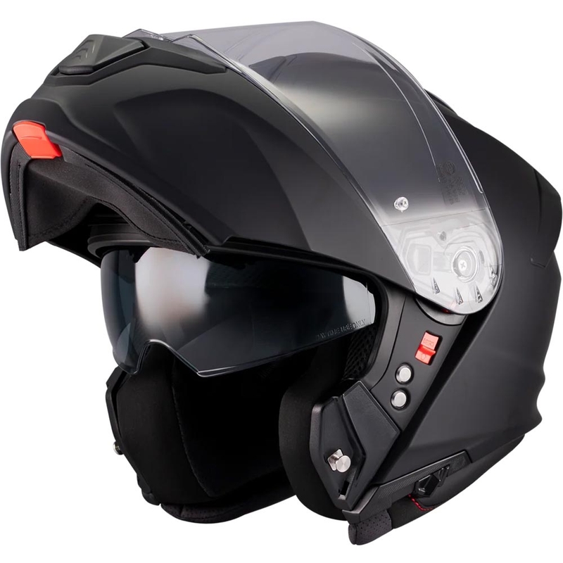 Flip-up motorcykelhjelm MT Genesis R SV A1 matsort