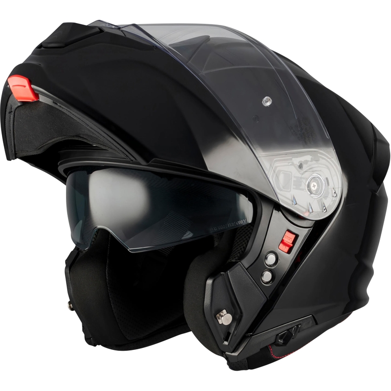 Flip-up motorcykelhjelm MT Genesis R SV A1 sort