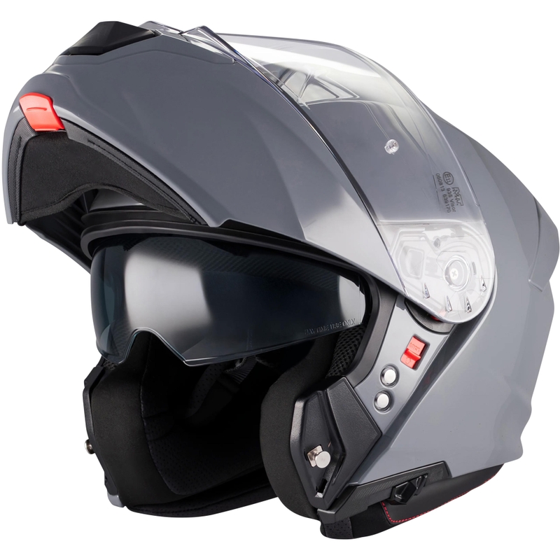 Flip-up motorcykelhjelm MT Genesis R SV A12 grå