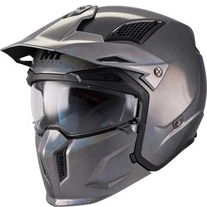 Modulær motorcykelhjelm MT Streetfighter SV S Special Pure T2 blank flerfarvet