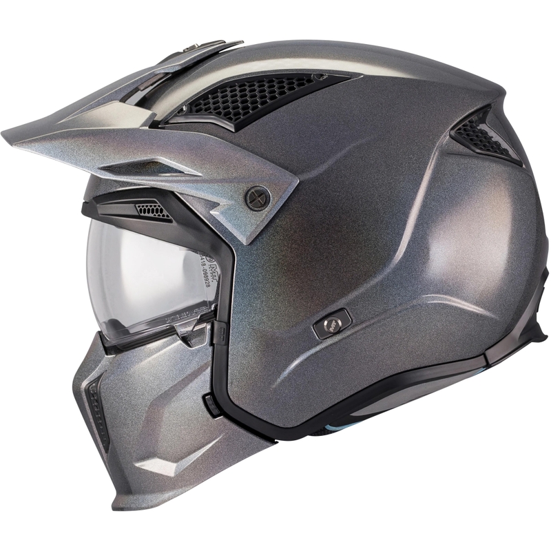 Modulær motorcykelhjelm MT Streetfighter SV S Special Pure T2 blank flerfarvet